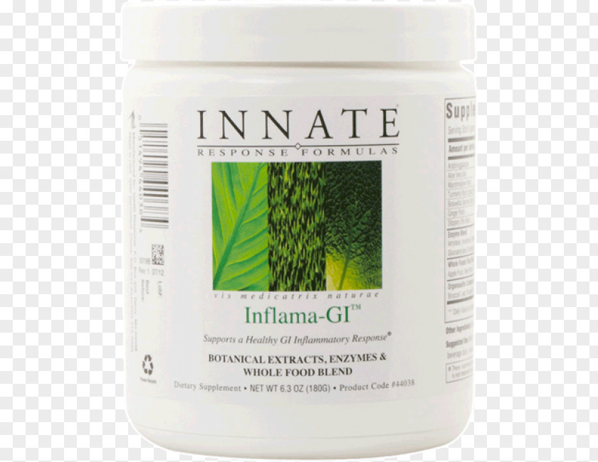 Natural Response Dietary Supplement Innate Formulas GI Inflama-GI Botanical Extracts Enzymes & Whole Food Blend Powder Gastrointestinal Tract PNG
