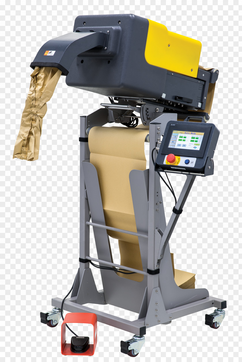 Paper Tape Kraft Packaging And Labeling Machine PNG