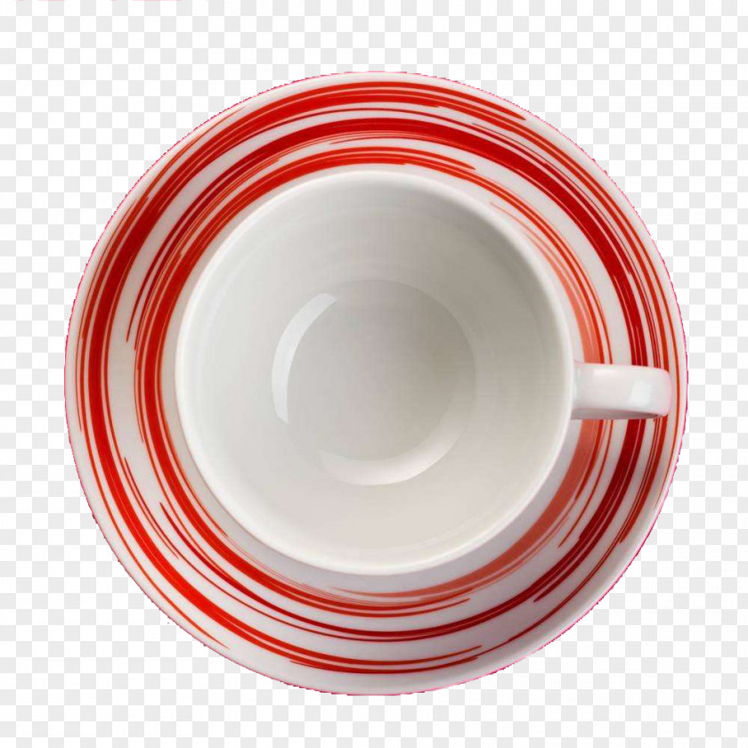 Red Cup Tea Saucer PNG