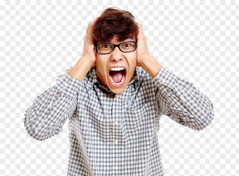 Scream Screaming Stock Photography Male Royalty-free PNG