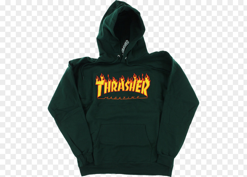 T-shirt Hoodie Bluza Thrasher Flame Logo Hoody PNG
