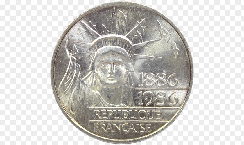 Coin Quarter Franc Silver PNG