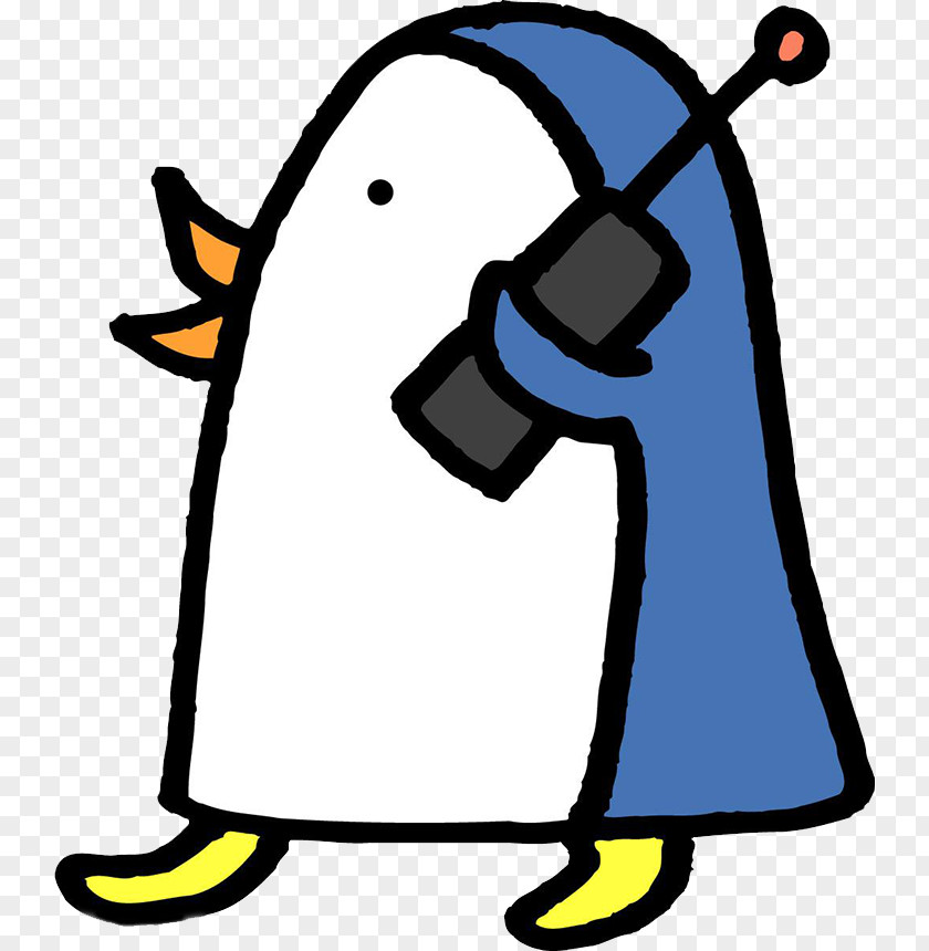 Little Penguin, Listen To The Phone Telephone Mobile Google Images Battery Charger PNG