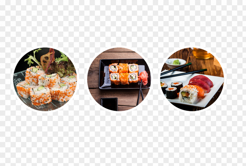 Round Japanese Sushi Material Cuisine Chinese Food Poster PNG