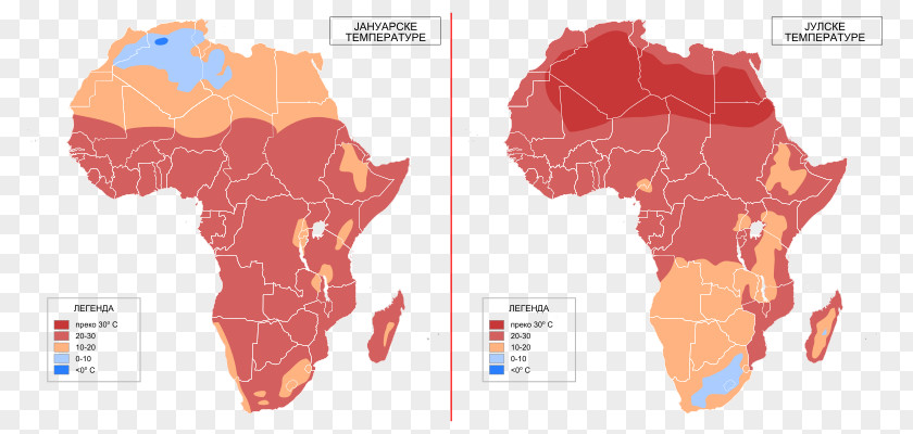 Temperature Map Africa Europe Continent World Vector Graphics PNG