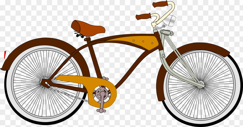 Vector Bike Bicycle Retro Style Free Content Clip Art PNG