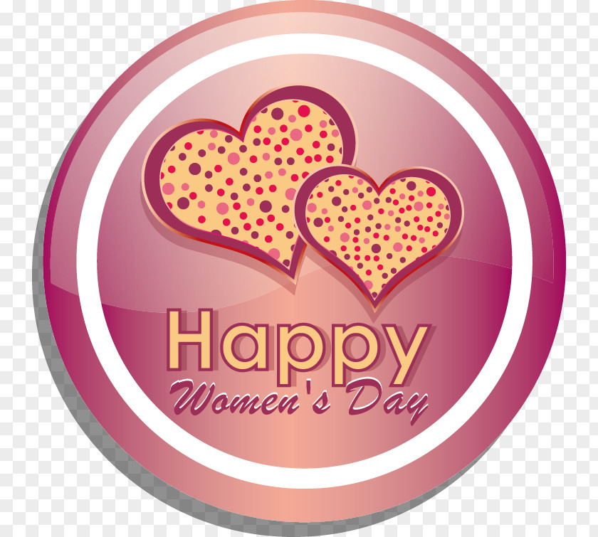 Women's Day Element International Womens Valentines Heart Woman PNG