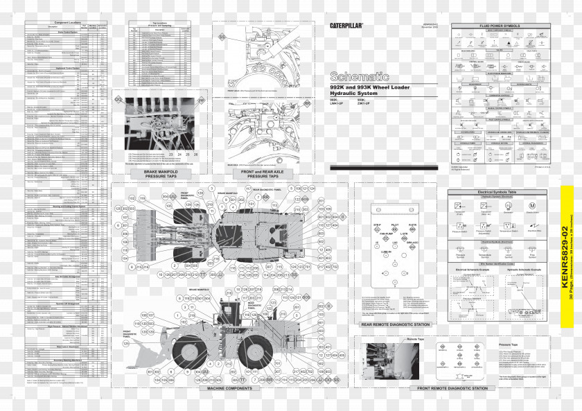 Cat 988h Wheel Loader Caterpillar Paper Graphic Design Pattern PNG
