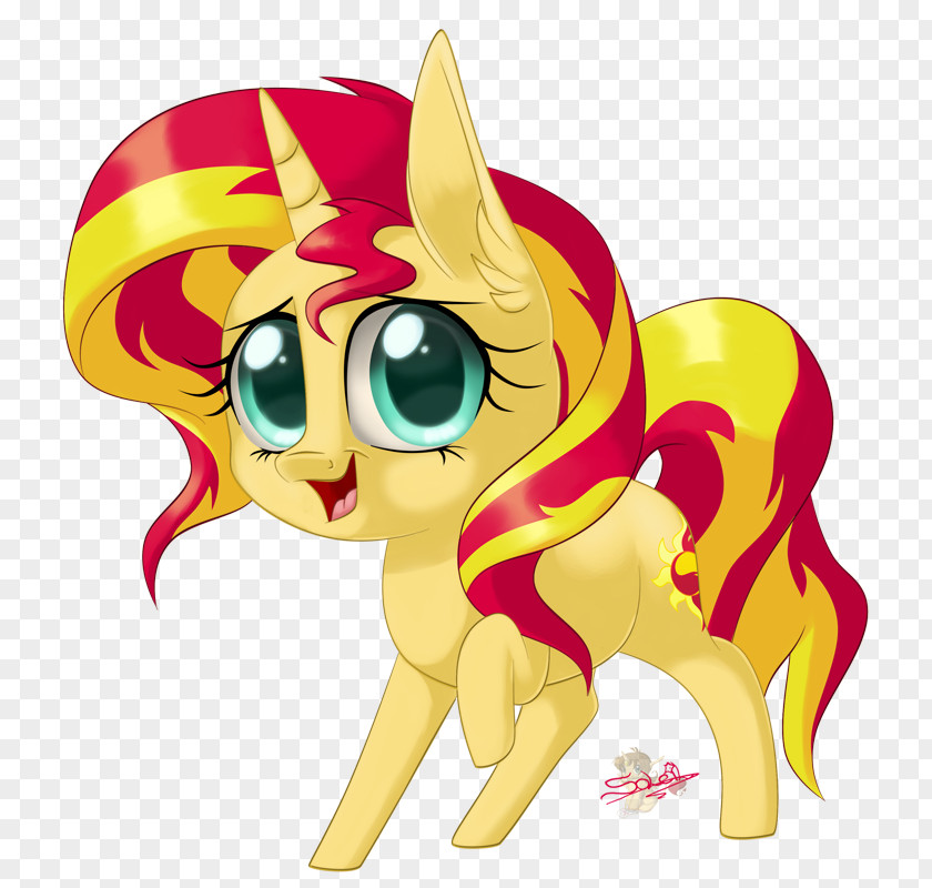 Cat Pony Sunset Shimmer Horse Clip Art PNG