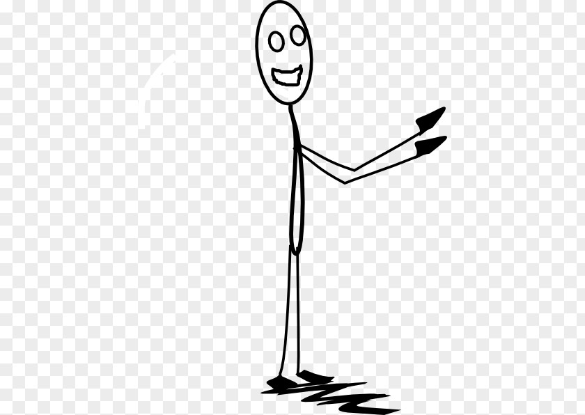 Happy Stick Man Figure Clip Art PNG