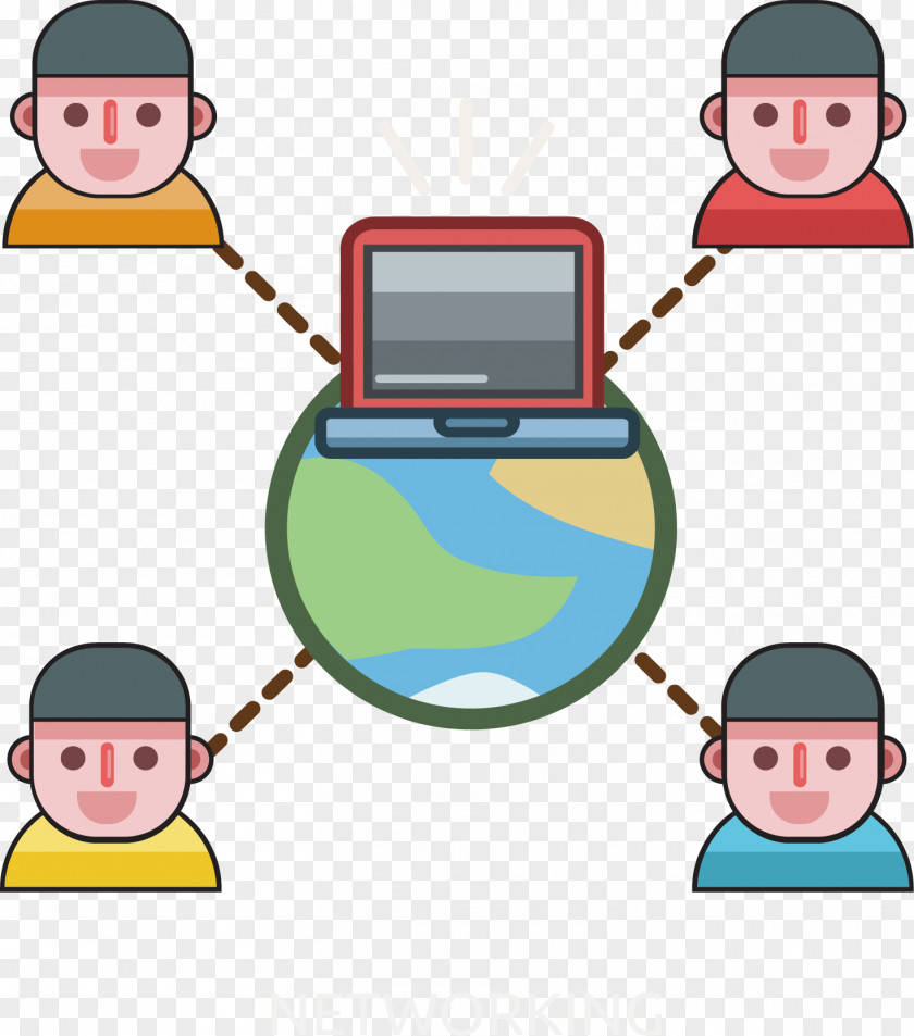 Internet Work Collaboration Clip Art PNG