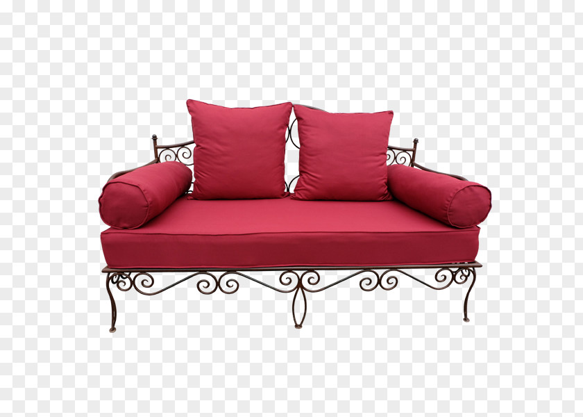 Iron Sofa Bed Banquette Fainting Couch Furniture PNG