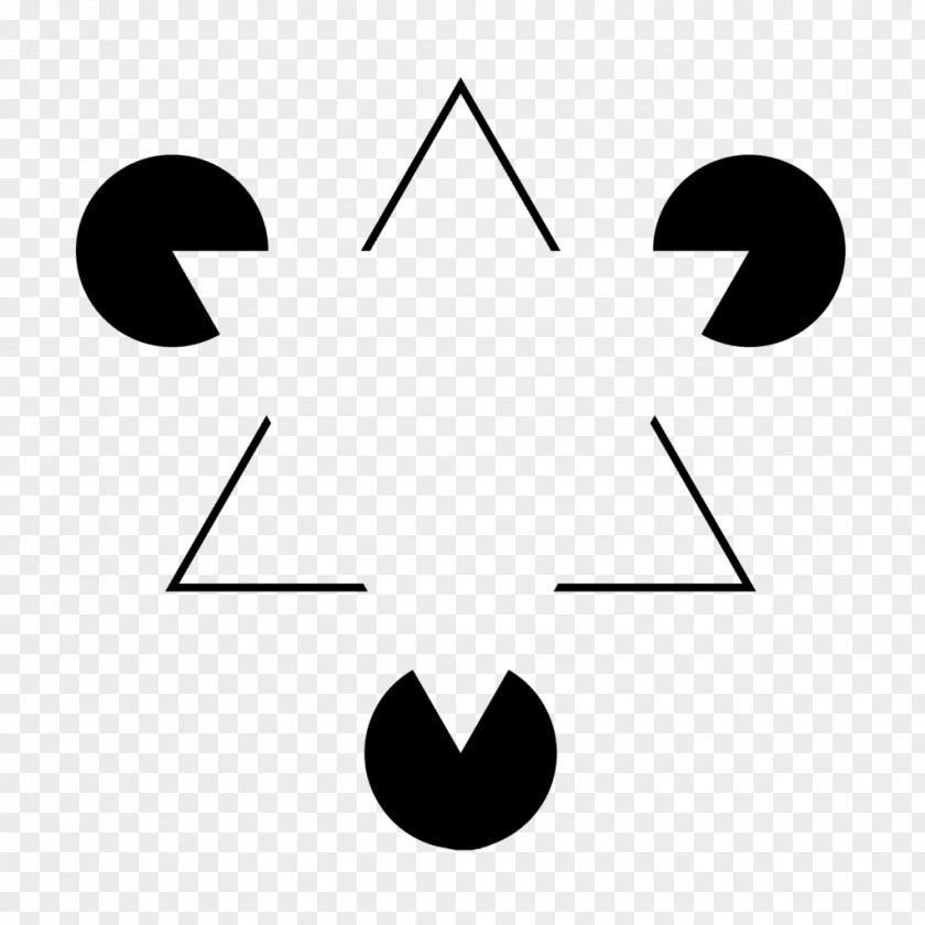 Pac Man Penrose Triangle Illusory Contours Optical Illusion Pac-Man PNG