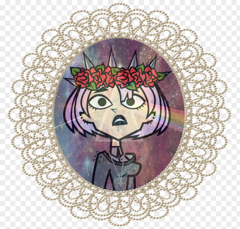 Pastel Goth Character Cartoon Circle PNG