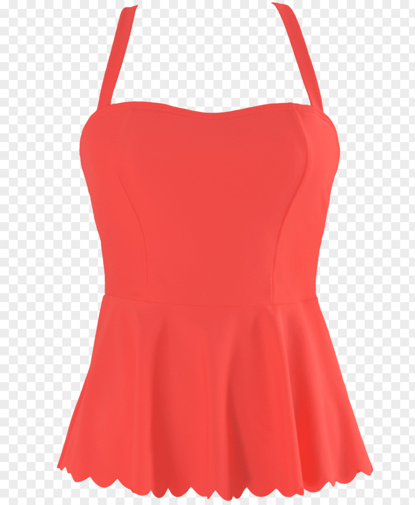 Red Bottom Tankini Dress Clothing Fashion Swimsuit PNG