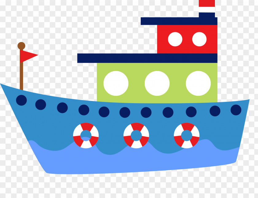 Blue Vector Ship Material Boat Drawing Euclidean PNG