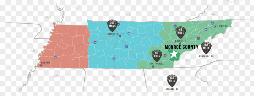 Map Henderson County, Tennessee Monroe Roane Loudon Morristown PNG