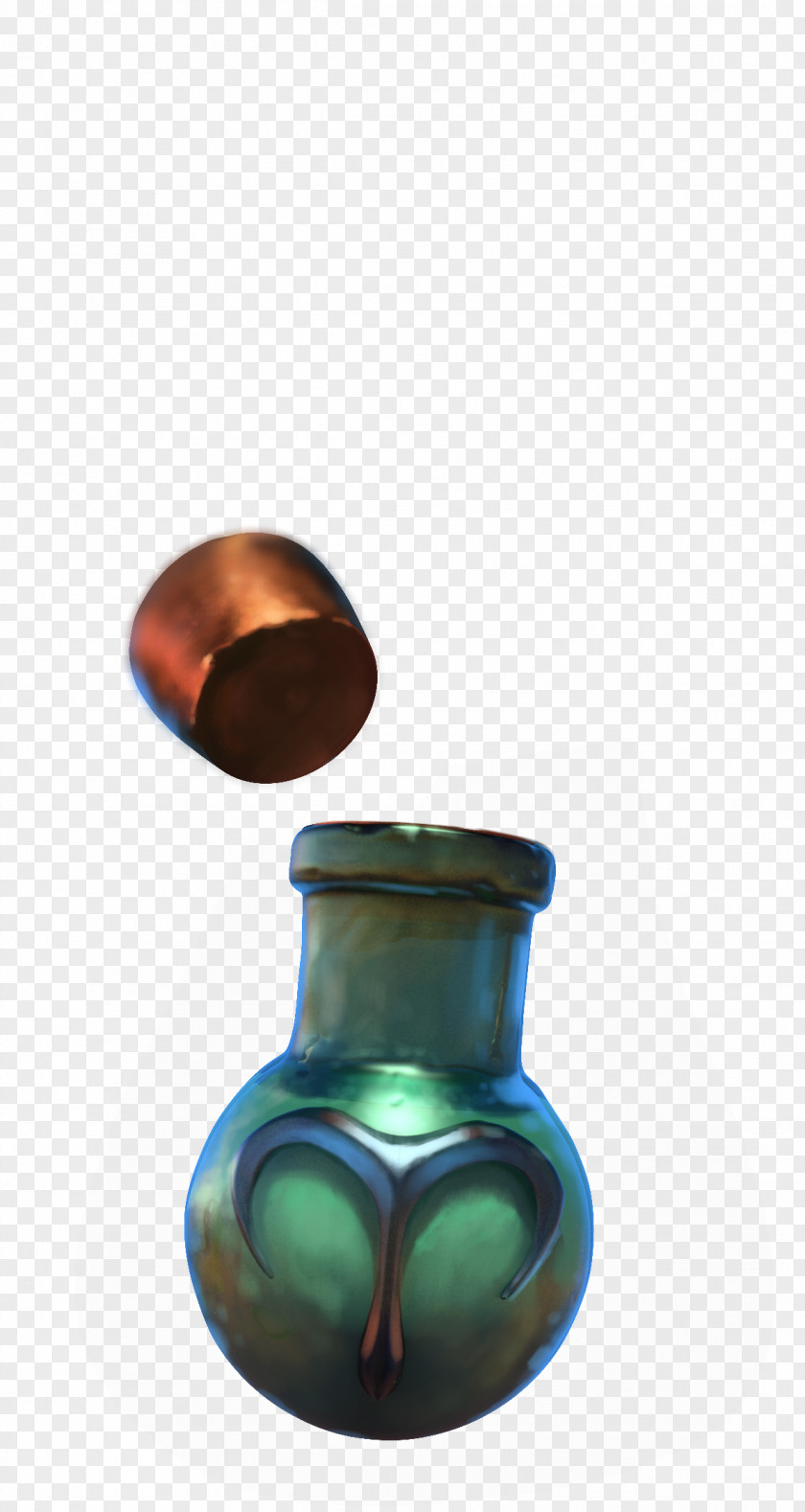 Vase Turquoise PNG
