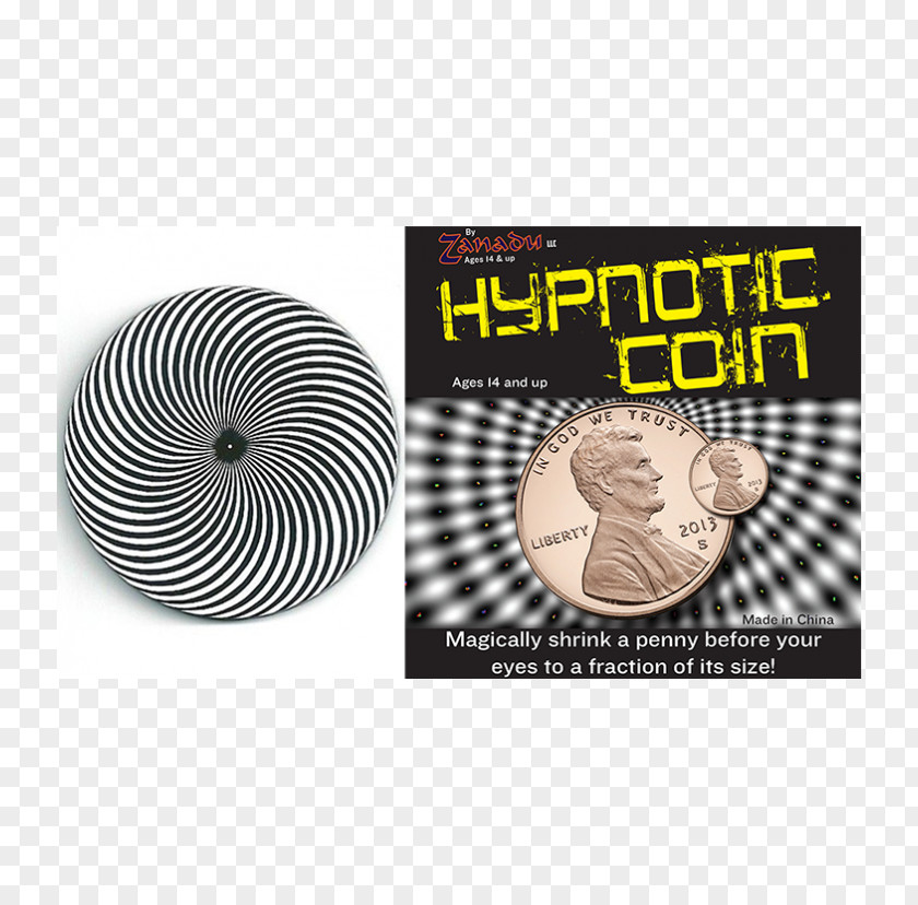 5 Dime Coin Hypnosis Mind Teaser Optical Illusion Hypnotherapy PNG