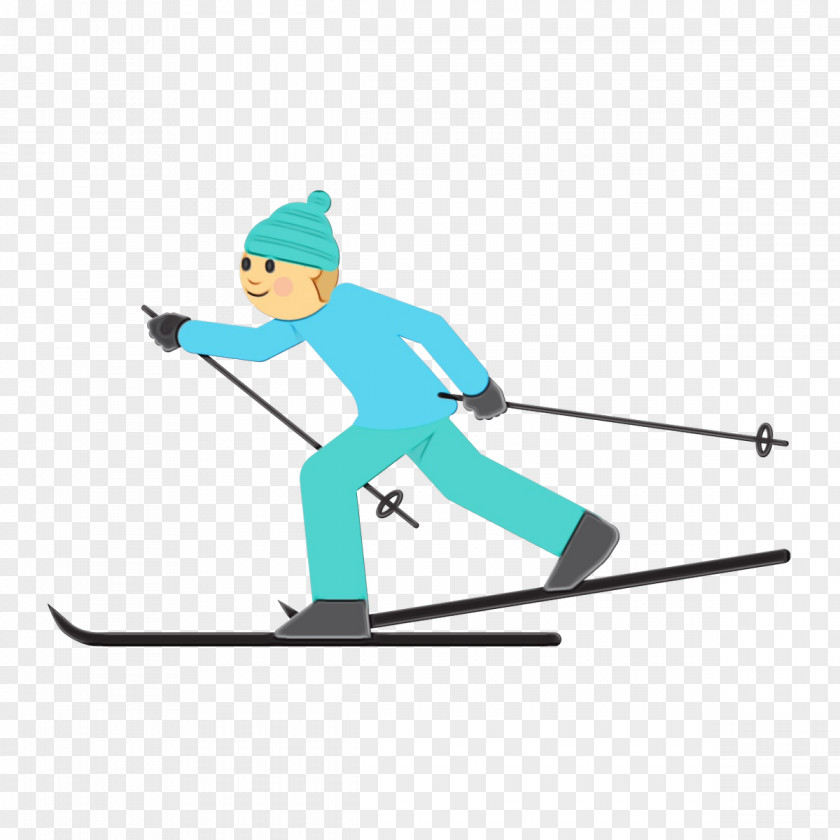 Telemark Skiing Sports Equipment Skier Ski Pole PNG