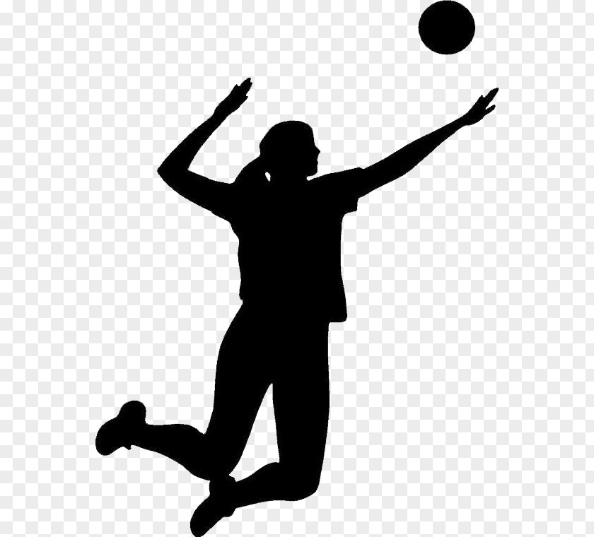 Volleyball Silhouette Clip Art PNG