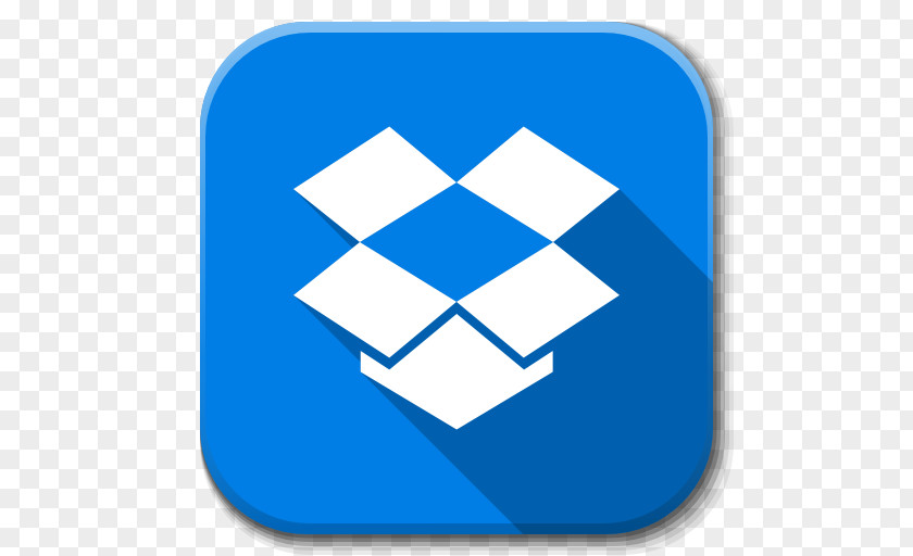 Apps Dropbox B Blue Square Area Symbol Point PNG