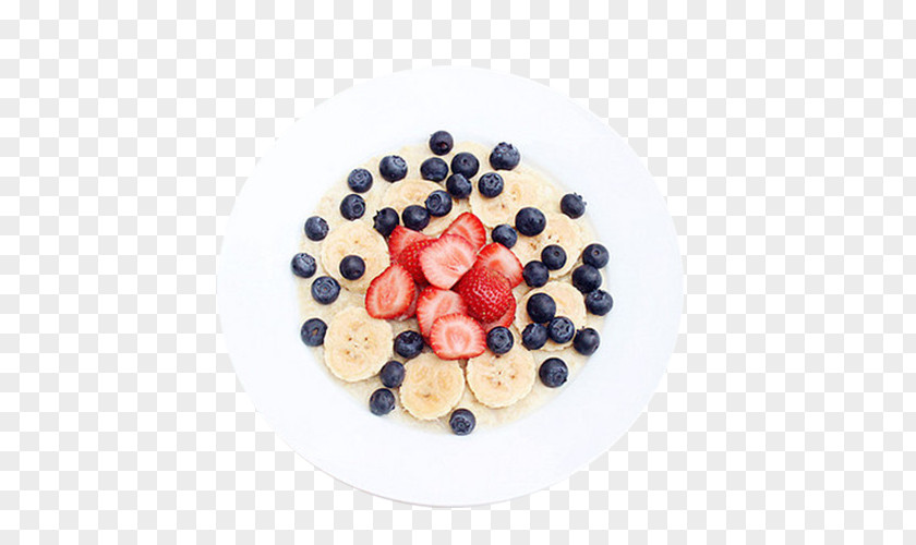 Blueberry Banana Salad Chicken Dish Breakfast Artery PNG