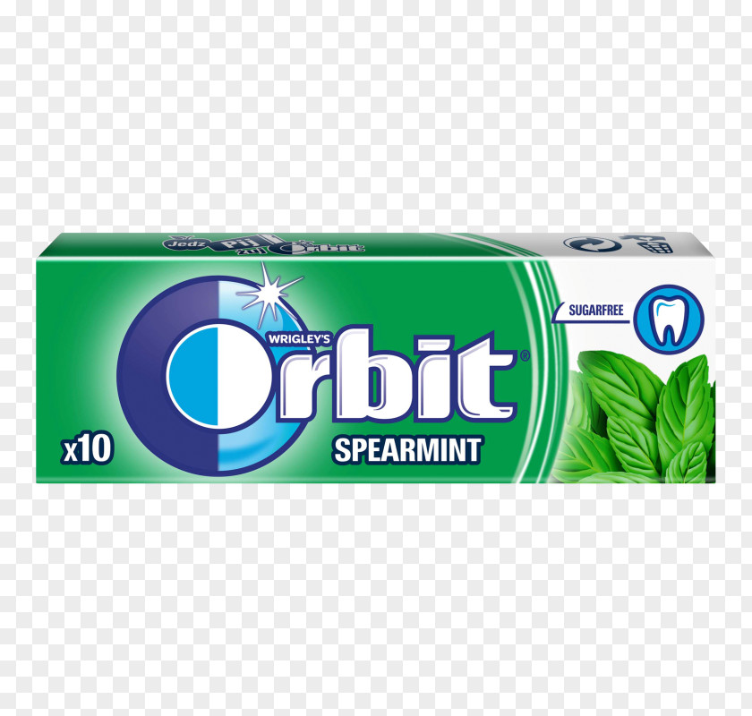 Chewing Gum Mentha Spicata Orbit Candy PNG
