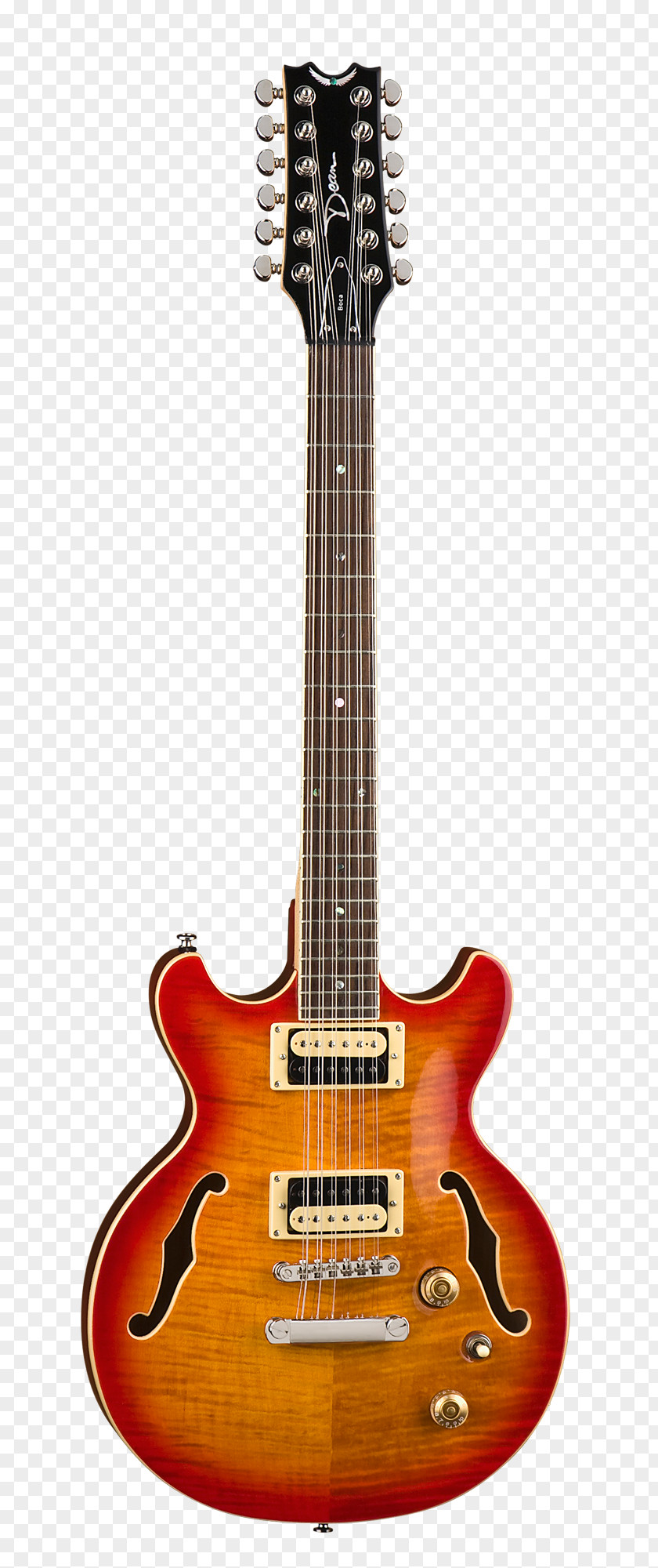 Electric Guitar Twelve-string Dean Guitars Solid Body Archtop PNG