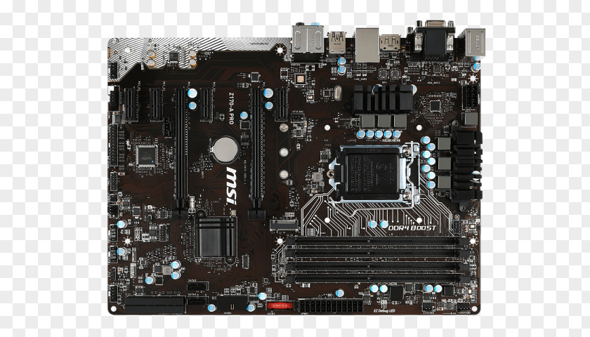 Intel LGA 1151 Motherboard MSI Z170-A Pro ATX PNG