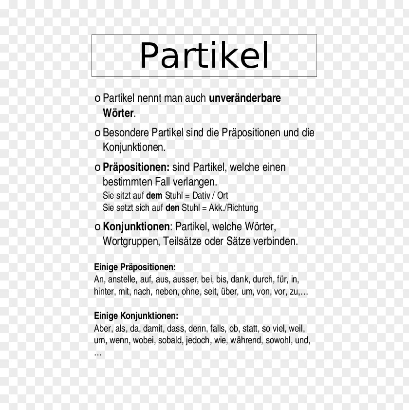 Partikel Part Of Speech Grammatical Particle Sentence Document Text PNG