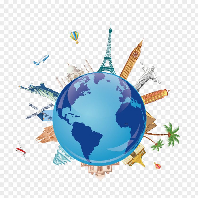 Vector Earth Architecture Package Tour Travel Agent Clip Art PNG