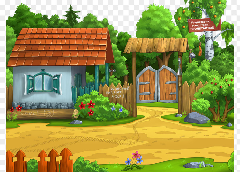 Cabin In The Woods Landscape Photography Child Wallpaper PNG