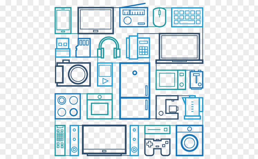 Radio Headset Computer Mouse Electronic Elements Electronics Icon PNG