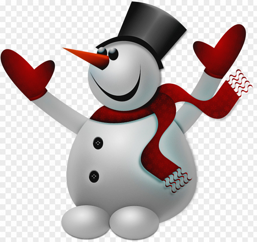 Animated Cartoon Snowman PNG