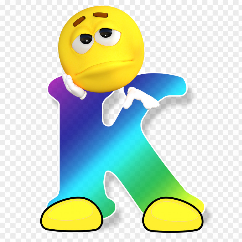 Fun Letters Letter Alphabet K Emoji PNG