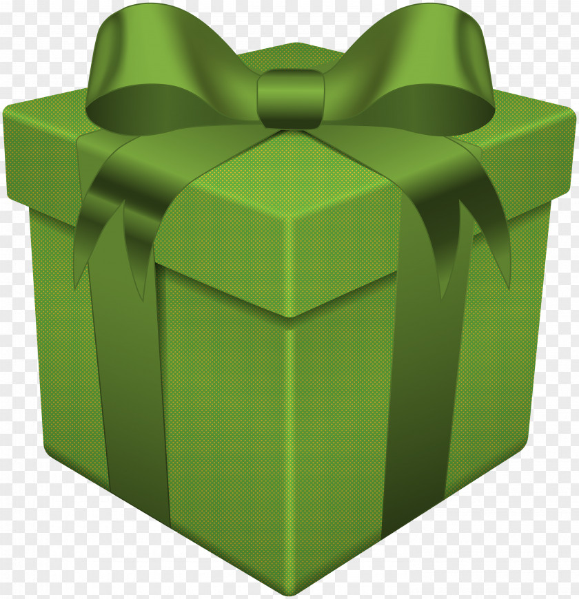 Gift Box Green Transparent Clip Art PNG