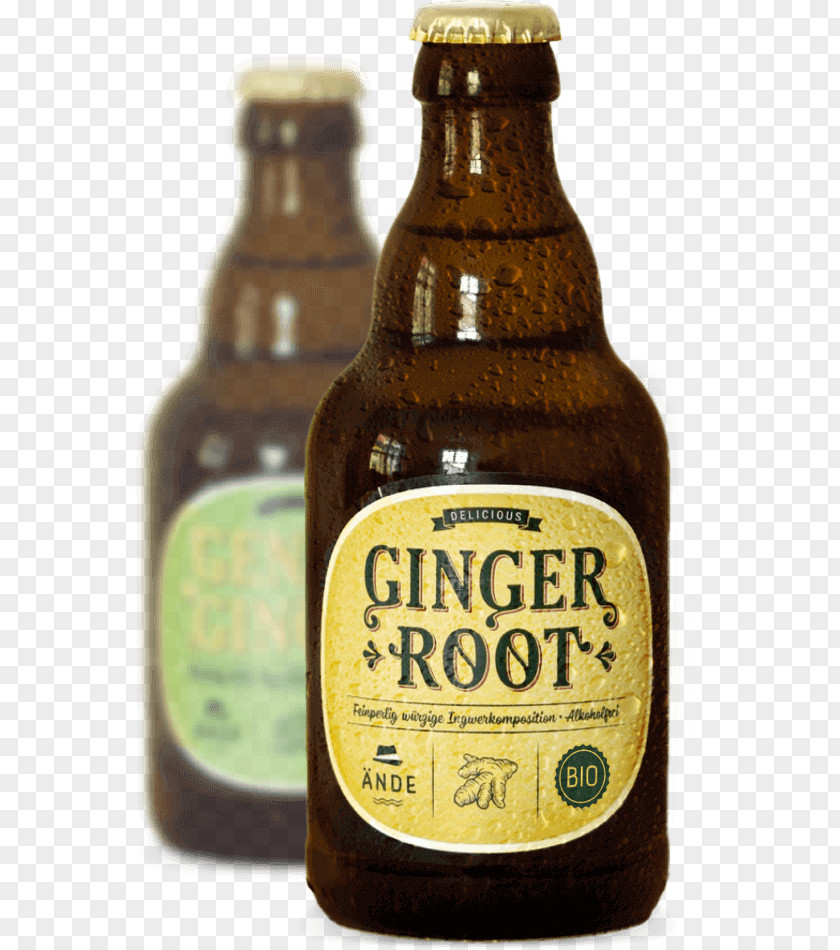 Ginger Root Beer Bottle Drink Wine PNG