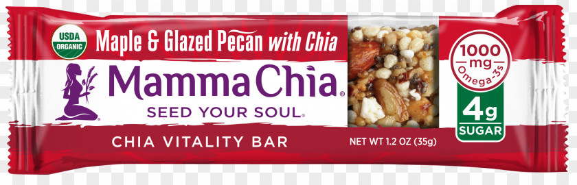 Mamma Chia Llc Caramel Energy Bar Flavor PNG