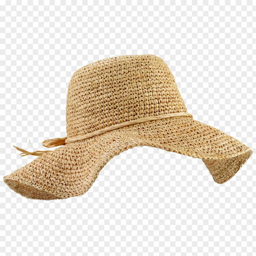 Raffia Hat File Straw Cap Cowboy Sun PNG