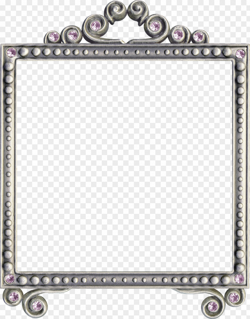 Rectangle Picture Frame Watercolor Background PNG