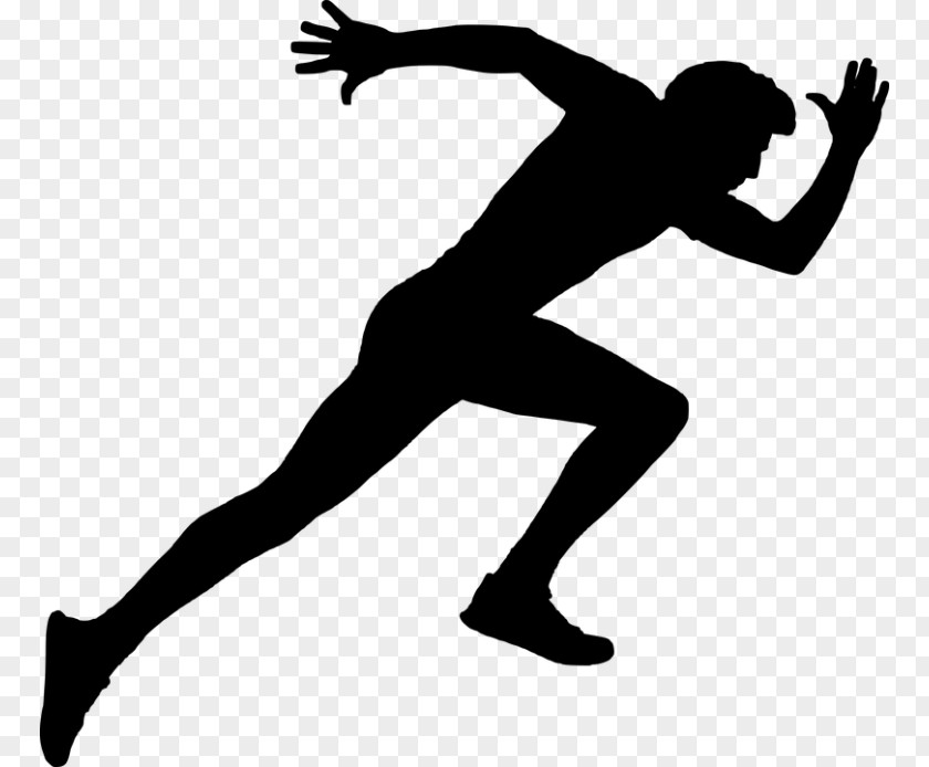Silhouette Sprint Long-distance Running Track & Field PNG