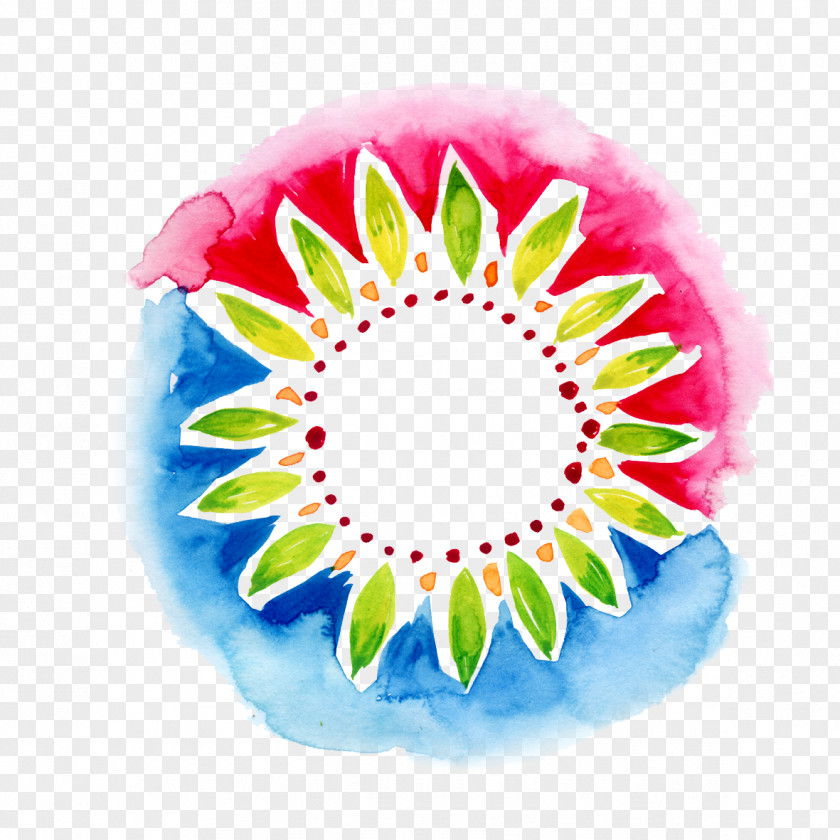 Watercolor Ink Chrysanthemum Painting Flower Computer File PNG