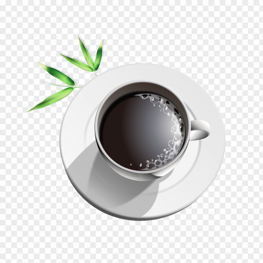 White Cup Of Black Coffee Ristretto Earl Grey Tea Teacup PNG