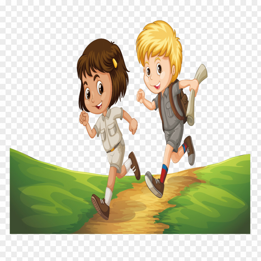 Children Country Road Race Child Racing Illustration PNG