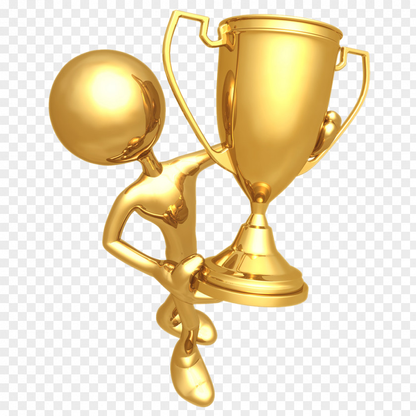Golden Cup Award Medal Trophy Prize Clip Art PNG