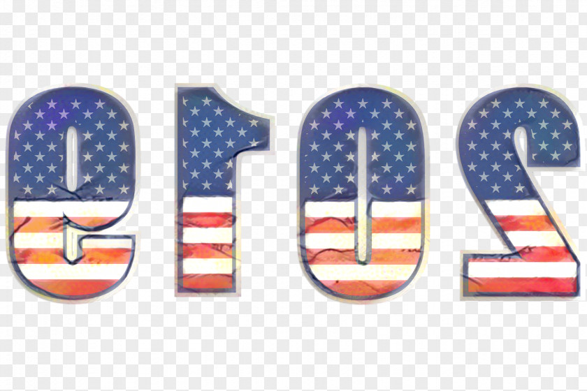 Number Flag Fourth Of July Background PNG