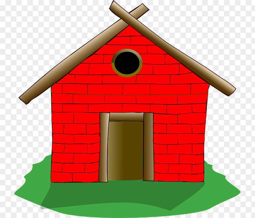 Red Brick Home House Clip Art PNG