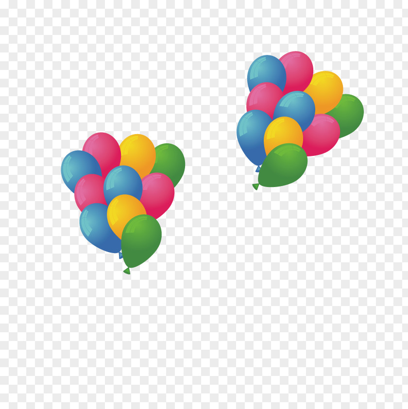 Vector Colorful Balloons Balloon Birthday Greeting Card PNG