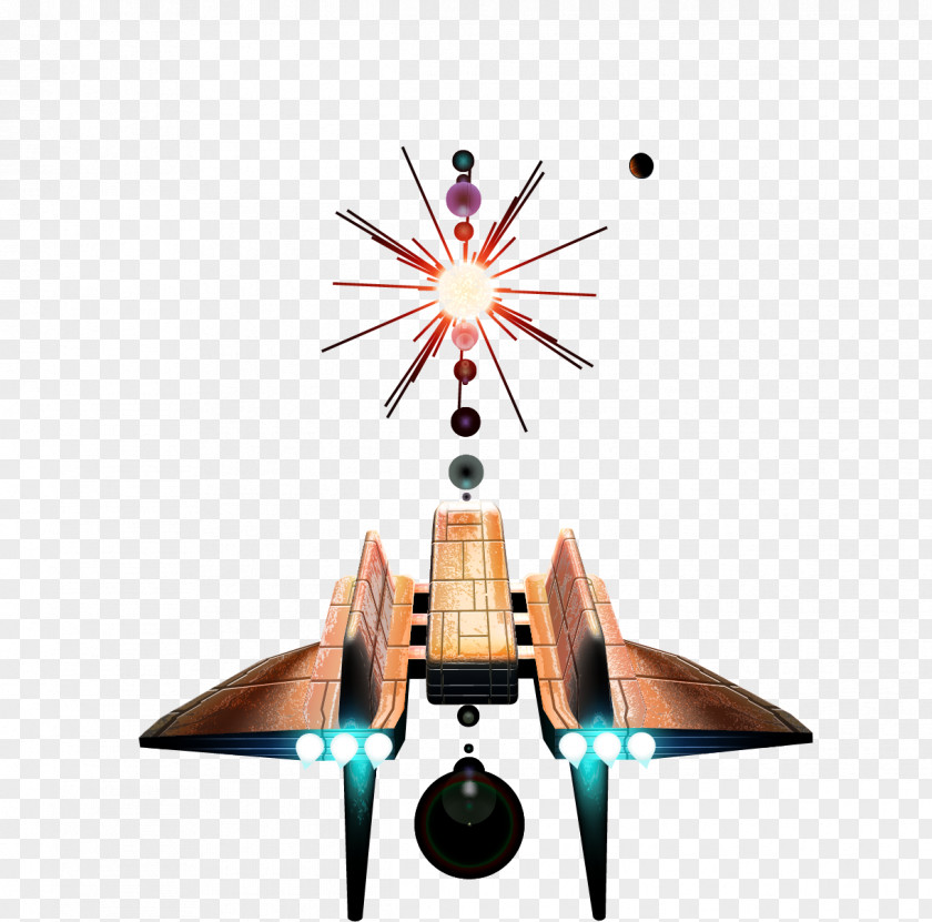 Vector Painted Rocket Spacecraft Outer Space PNG